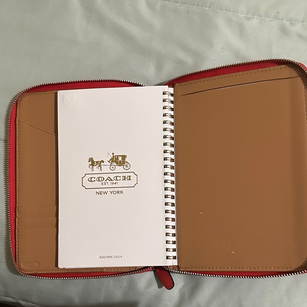 Coach Vibrant Red Zip Wallet - Picture 6 of 6